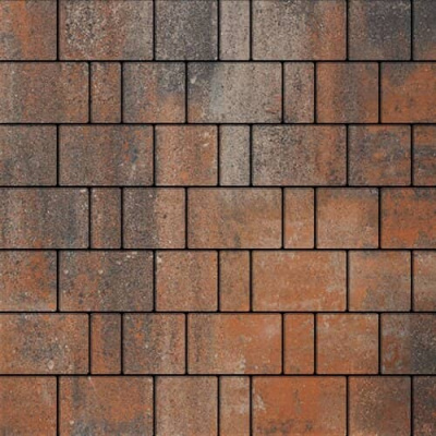 Тротуарная плитка Steinrus Бельпассо Color Mix Рей 40 мм