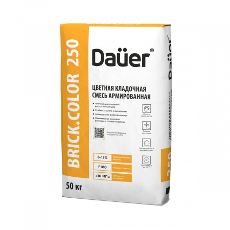Цветная кладочная смесь армированная Dauer BRICK.COLOR 250 слоновая кость 50 кг