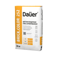 Цветная кладочная смесь армированная Dauer BRICK.COLOR 252 белая 50 кг